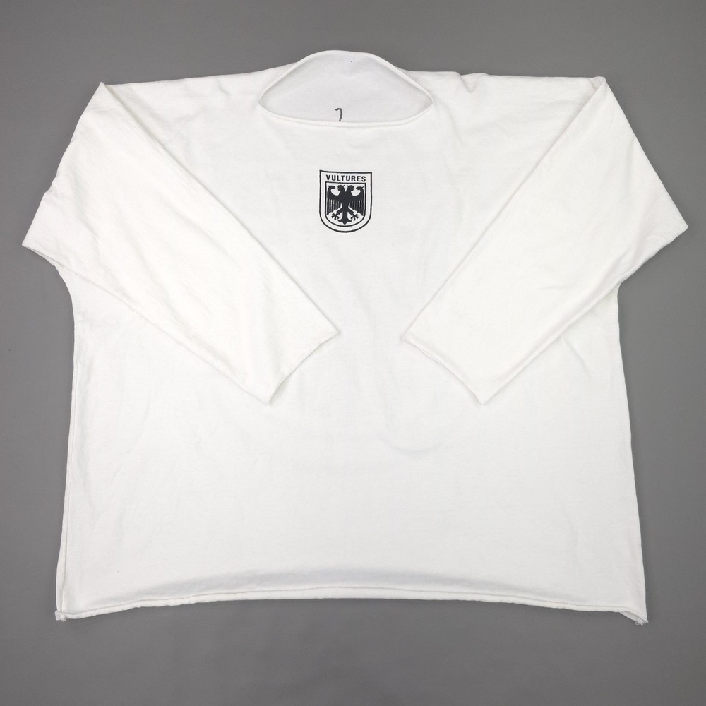 Kanye West Vultures Shirt Mens Size 2 White Box Oversized Long Sleeve YZY Yeezy